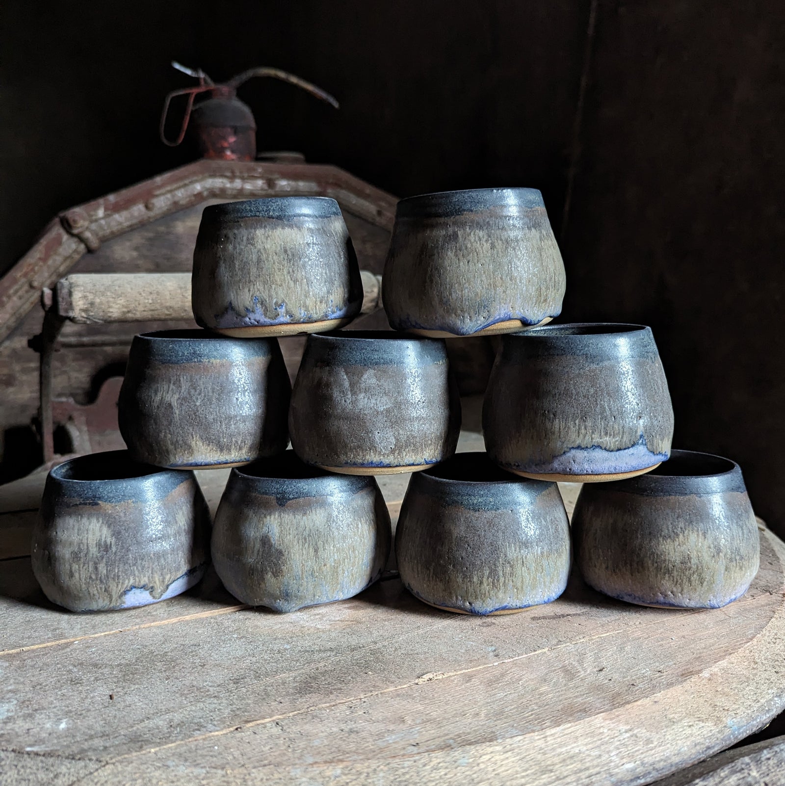 Black & Lilac Huggable Coffee Beaker