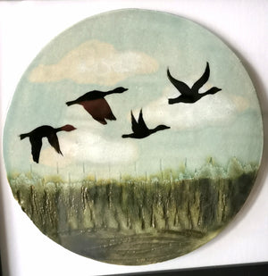 Flying Geese Framed Wall Art