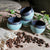 Black & Turquoise Espresso Cups (Set of 2)